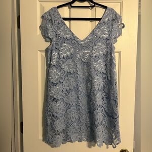 BB Dakota Baby Blue Lace Dress
